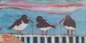 Oystercatchers on the Shore